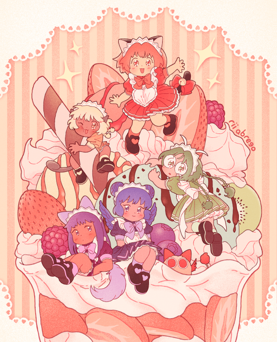 「animal ears strawberry」 illustration images(Popular)