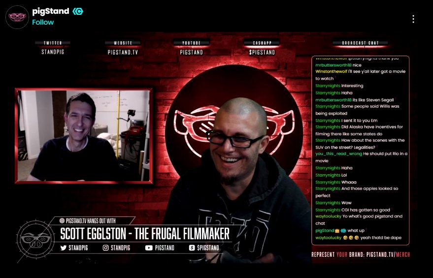 frugalfilmmaker's tweet photo. Hey, I got interviewed by the #PigStand folks on Friday! They brought all kinds of interesting "Bad Bones" questions to the table, and we got to cover a bunch of topics over the course of the show. Check it out below, the interview starts about an hour in. https://t.co/vyyLt51yJ2 https://t.co/n9A2KepQRb