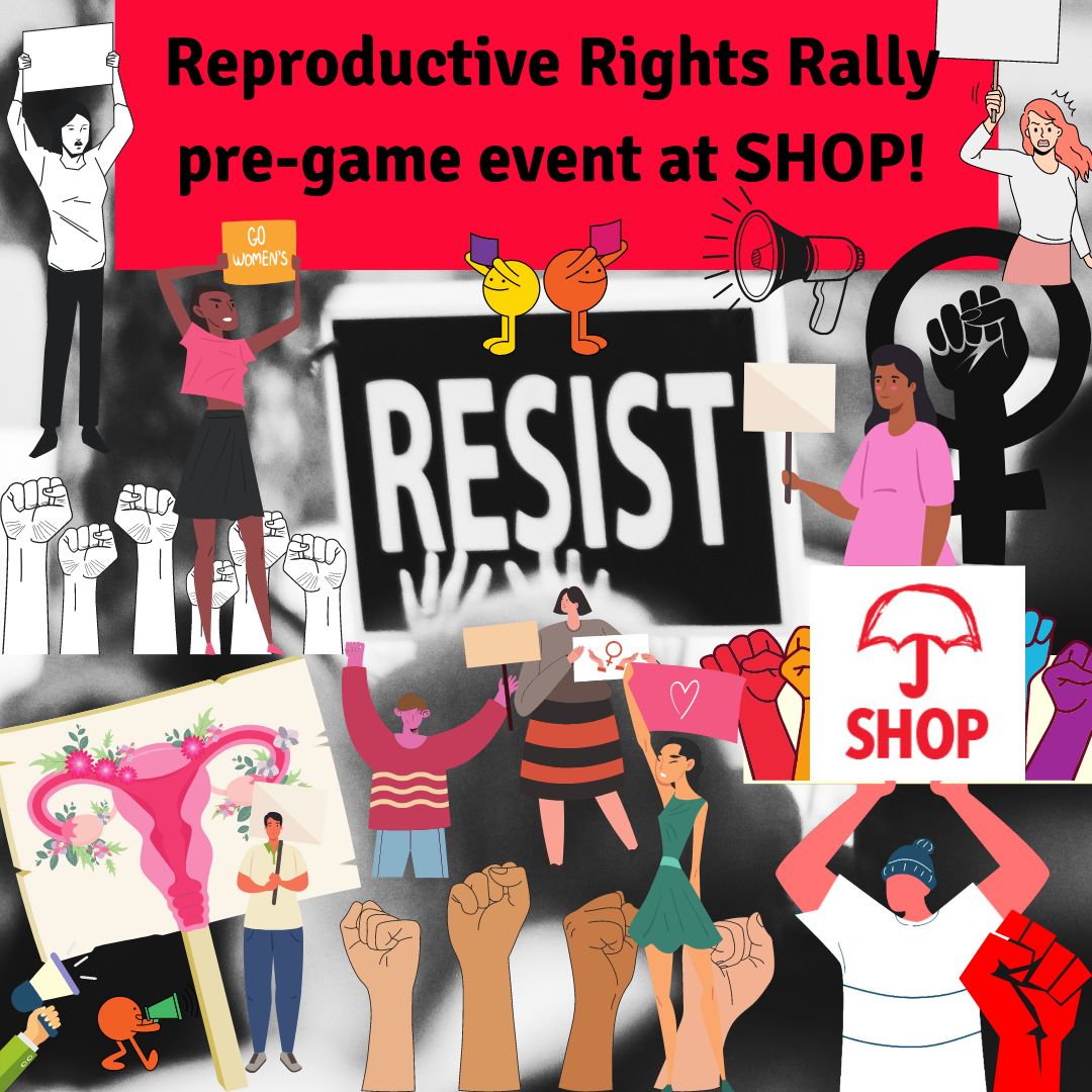 sexworkoutreach's tweet image. Join us for pre-rally sandwiches and optional info session (hosted online by Planned Parenthood, NL) at SHOP! Rides to and from SHOP and the rally will be provided. Come make protest signs before the rally to protest Roe v. Wade being overturned in the U.S. !!!  #RoeVWadeprotest