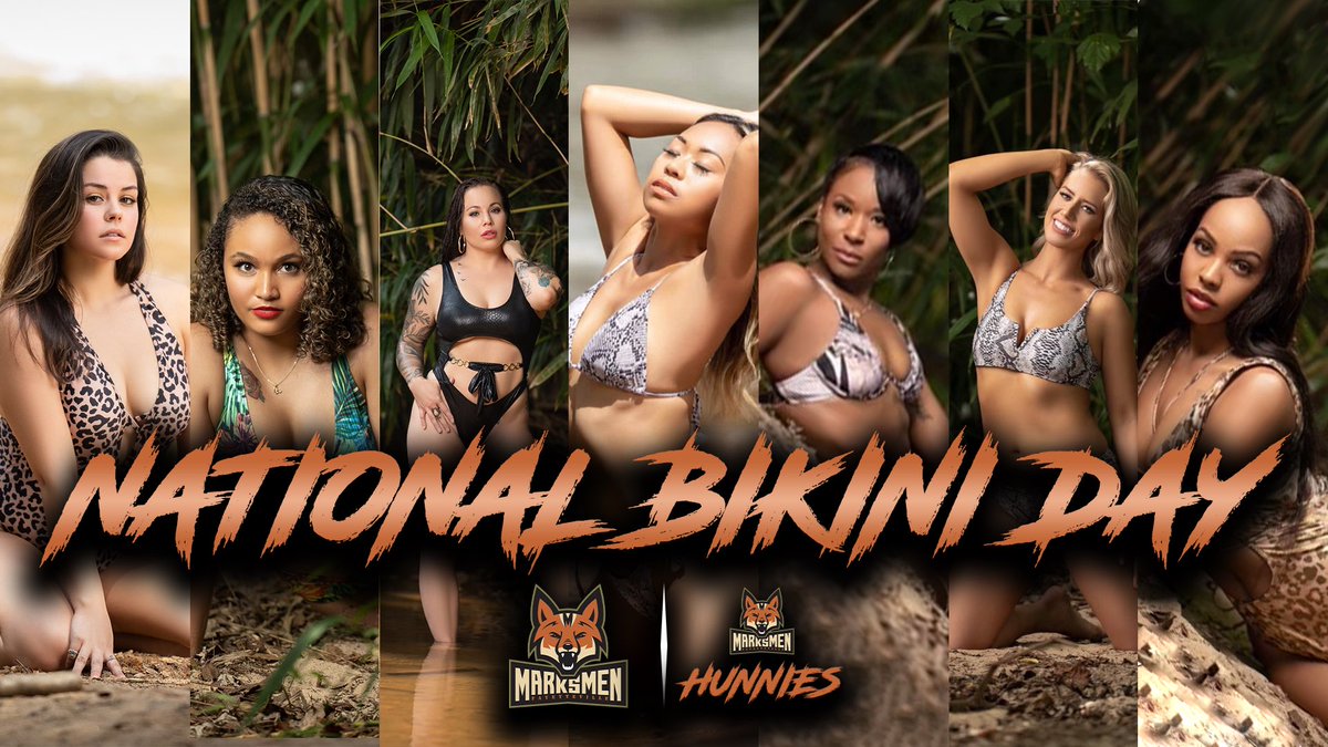 Throwing some love to our Marksmen Hunnies on #NationalBikiniDay <a href="/HunniesCheer/">Hunnies Cheerleaders</a> 

#FearTheFox🦊