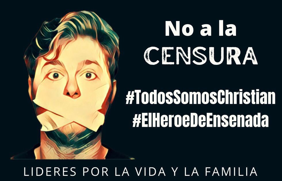 Los intolerantes del Colectivo LGBTXYZ piden que se le niegue el título profesional a Christian #ElHeroeDeEnsenada por pronunciar un discurso a favor de la Vida y la Familia en el día de su graduación. No permitiremos tal linchamiento. #LibertadDeExpresion #TodosSomosChristian