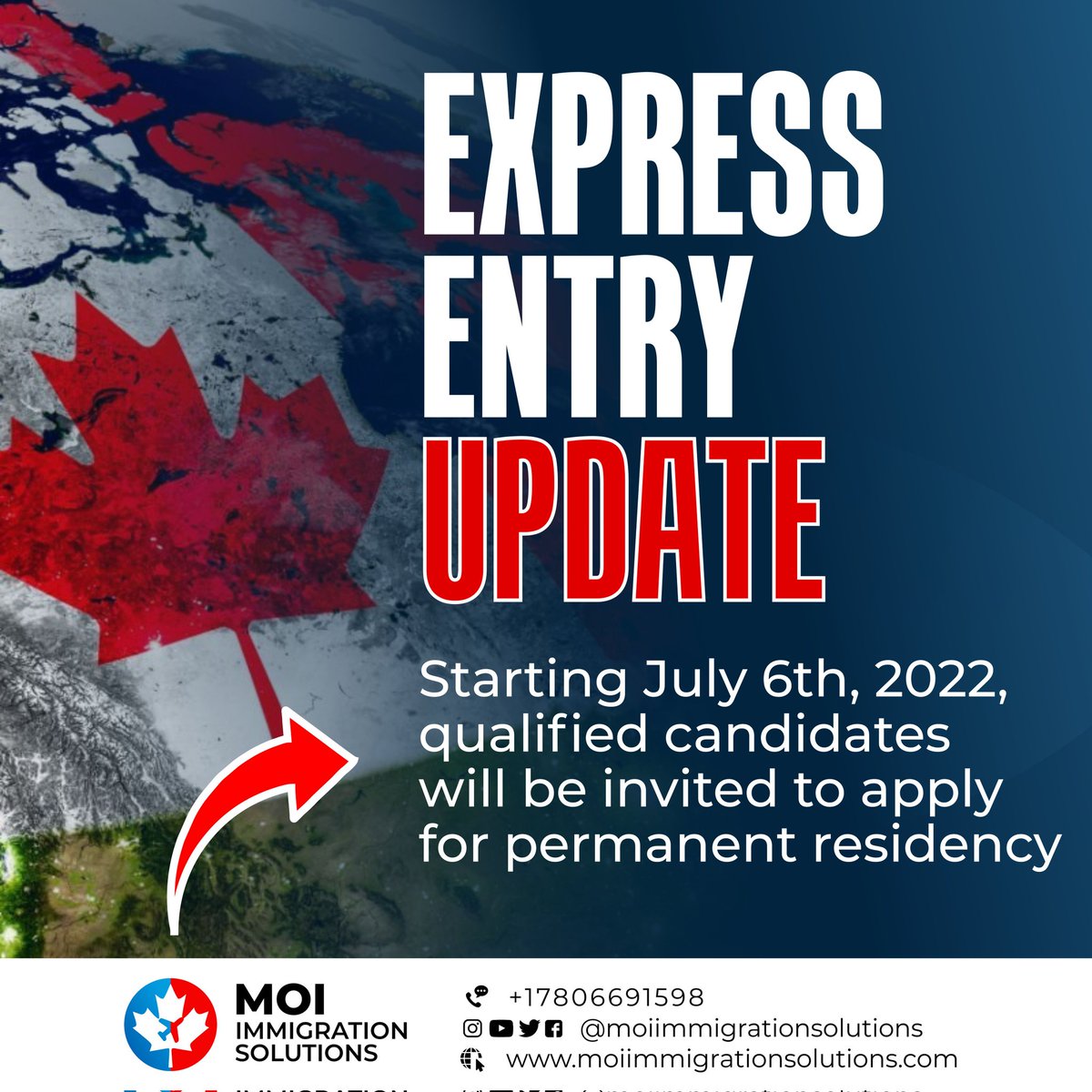 moiimmigration's tweet photo. It has finally been confirmed 🤸🏽‍♂️🤸🏽‍♂️

The long awaited news! How the cut off score and number of invitees will play out remains to be seen. But we are sure this July 6th incoming draw will be one to remember.

Are you in the pool? How are you taking this news?
#ExpressEntry #Canada https://t.co/KCZIJe285m