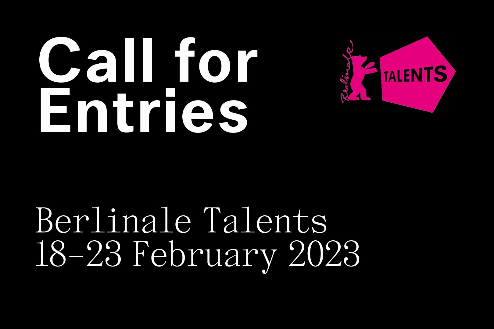 Apply  Berlinale Talents