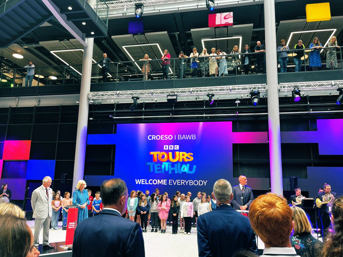 dafis's tweet photo. It was brilliant to welcome our special guests to launch our Central Square tours today. 

A huge well done to the @BBCWales teams that organised and delivered such a superb event. https://t.co/JfCCUHOn5Z