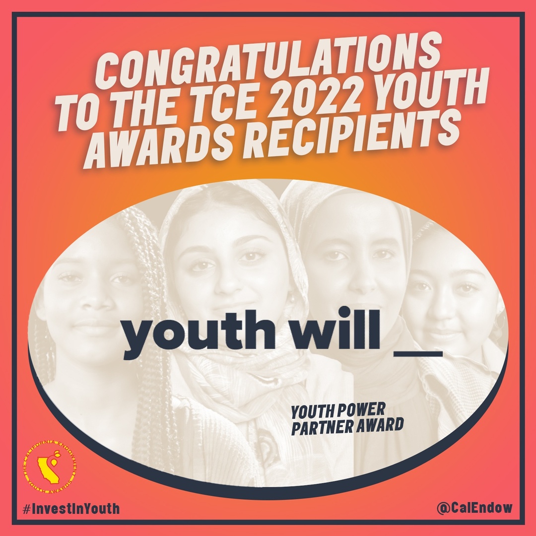 Congratulations to @weareyouthwill, recipient of the Youth Power Partner Award! Youth Will is an organization that looks to build youth power, improve youth development, and demand youth prioritization. Thank you Youth Will, for your work! #InvestInYouth