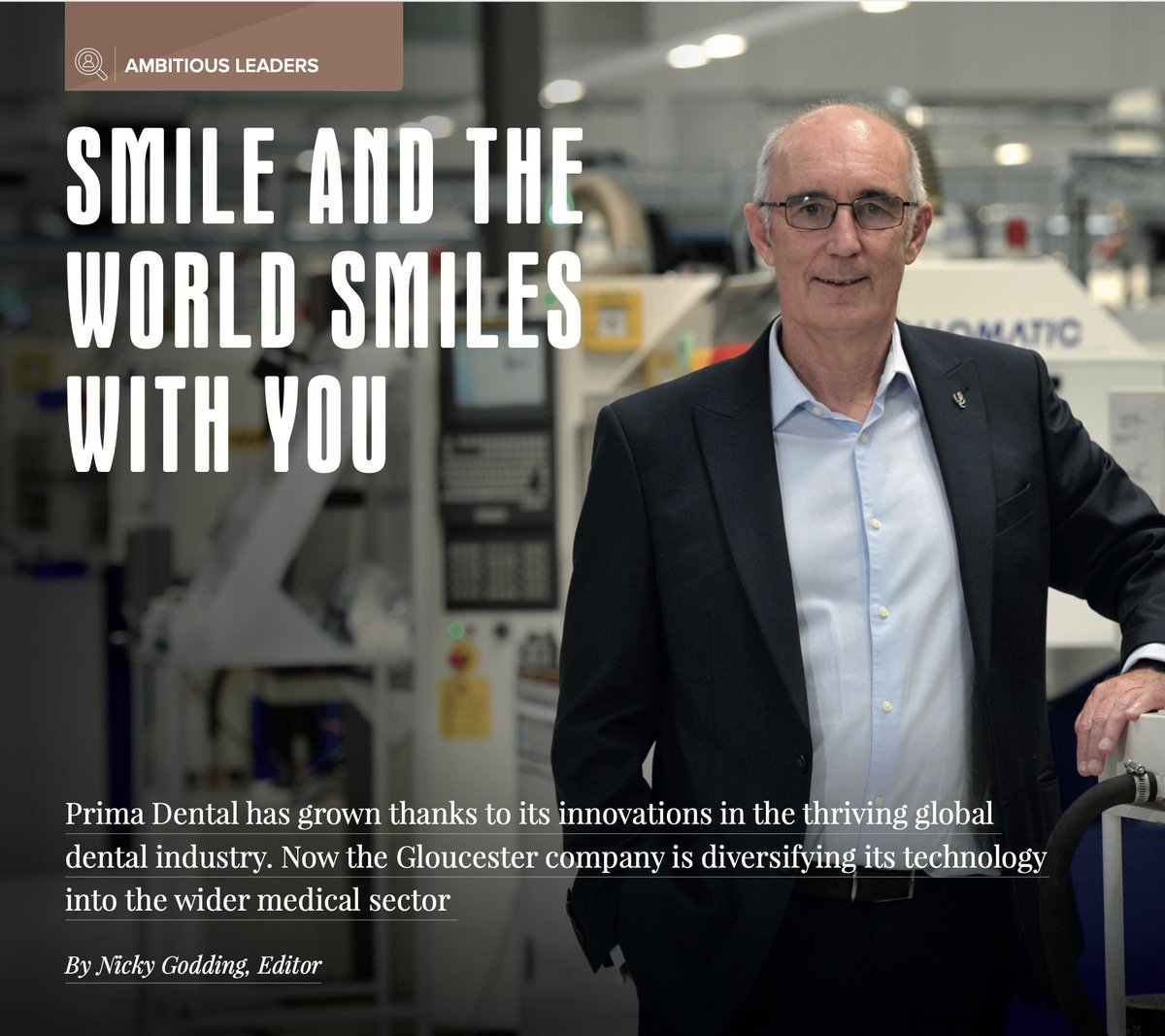 The Business Magazine - South West & West Midlands (@bizinnovatemag) on Twitter photo Our latest issue - "Manufacturing Powers Growth" is landing on desks across the region THIS WEEK - featuring an interview with Ambitious Leader Alun Jones of <a href="/primadental/">Prima Dental Group</a>. It's not one to miss! 🎉
Cant wait? Find it available to read online here now:
bit.ly/2Yj8DO2 Our latest issue - "Manufacturing Powers Growth" is landing on desks across the region THIS WEEK - featuring an interview with Ambitious Leader Alun Jones of <a href="/primadental/">Prima Dental Group</a>. It's not one to miss! 🎉
Cant wait? Find it available to read online here now:
bit.ly/2Yj8DO2