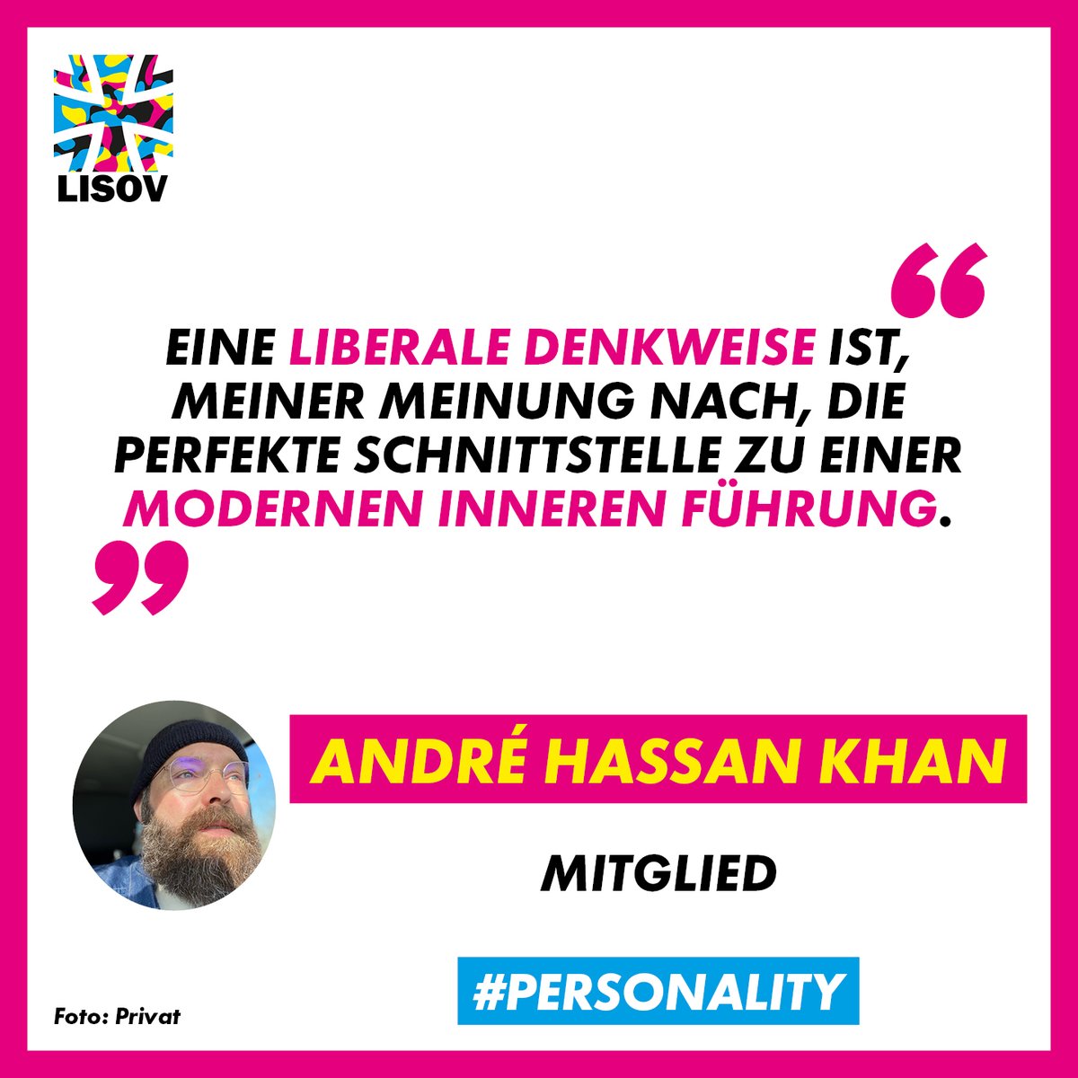 André Hassan Khan aus Aukrug ist seit Anfang diesen Jahres Mitglied bei uns. "Als aktives Mitglied der FDP und Berufssoldat bin ich „Staatsbürger in Uniform“, ganz im Sinne der "Himmeroder Denkschrift“. (1/6) 

#lisov #ptsd #ptbs