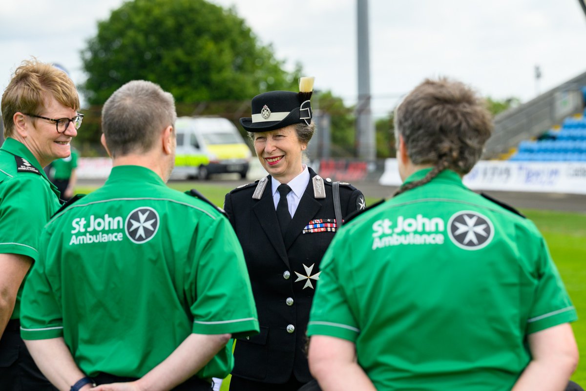 🎉 Celebrating 100 years of <a href="/stjohnambulance/">St John Ambulance England</a> Cadets! 

The Princess Royal, Commandant-in-Chief, joins in with centenary celebrations at Ballymena Showground.

Since 1922, the Cadets has enabled young people to learn vital first aid skills, as well as building confidence.