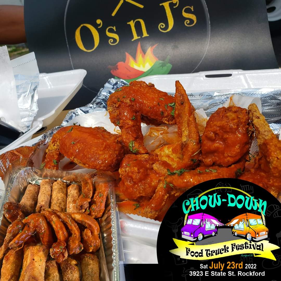 #OsnJs #FoodTruck is joining the line up at the best #foodiefest in the 815... #Chowdown815 in #Rockford #Illinois on July 23rd! #Chickenwings #foodtruckfestival #statelinefoodie #ateonefive #winnebagocounty #soulfood