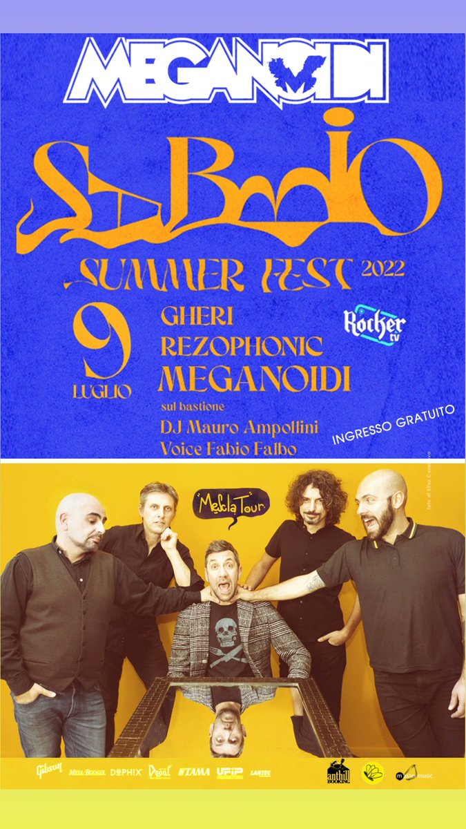 MeganoidiBand's tweet photo. #sabbiosummerfest
#meganoidi
#mesclatour2022 https://t.co/DU9dG6pgyt