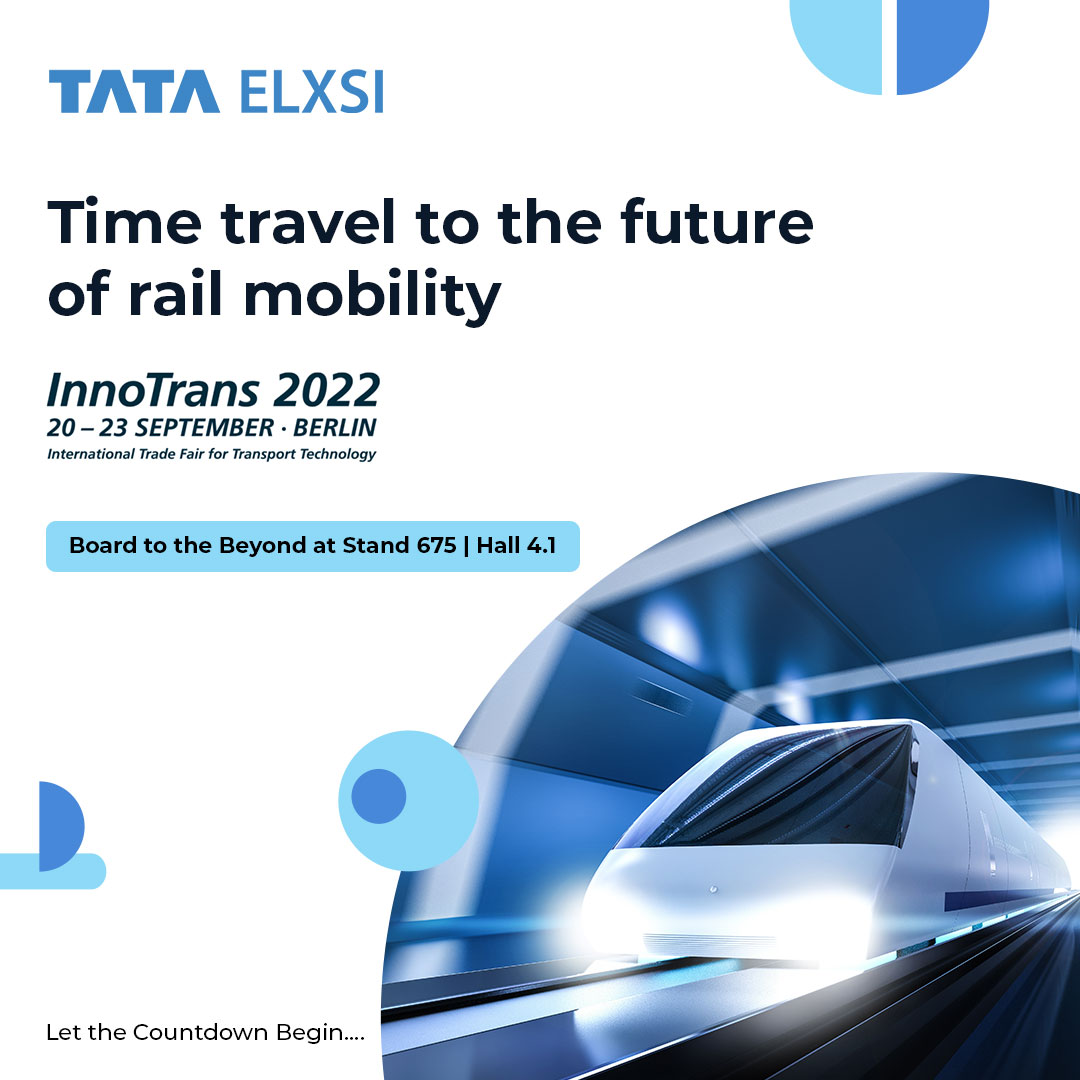 tataelxsi's tweet photo. Get your ticket to experience how Tata Elxsi is bringing its next-gen rail mobility solutions to Innotrans 2022. Come see our next-generation solutions for rolling stock and systems, digitalization, and the passenger experience at our booth #675 in Hall 4.1. https://t.co/VRxQzOwj4x