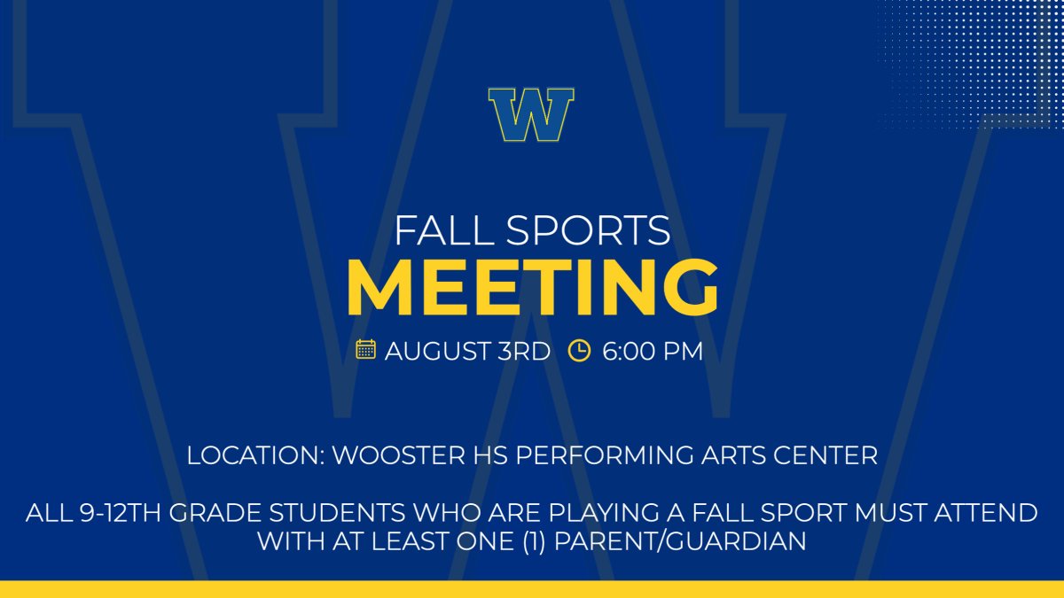Wooster HS Athletics tweet media