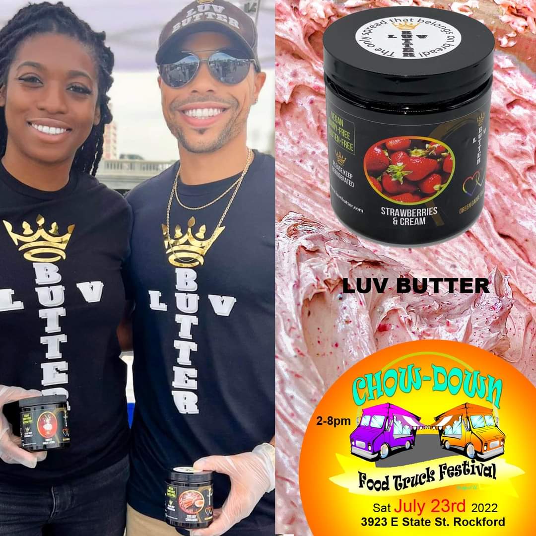 #LuvButter will be with us at #ChowDown815 on July 23rd!! Yall better stock up! This stuff is amazing!! #FoodEvent #FoodTruckFest #RockfordIL #RockfordFoodie #Illinois #Statelinefoodies #ateonefive #MannysMexMin #lowriderfoodie #Rockford #festival #foodfest #foodporn