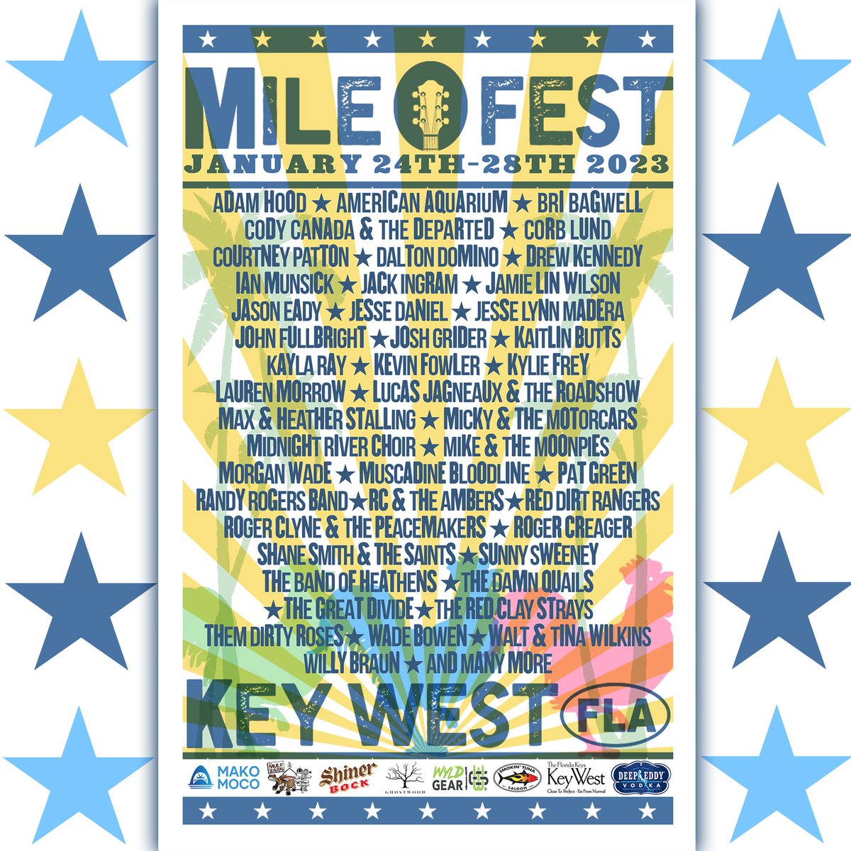 Can't wait to get back to @Mile0Fest Key West in January! mile0fest.com