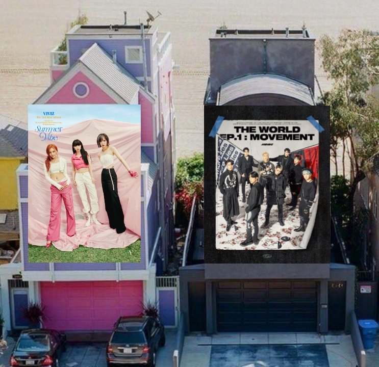 the difference between viviz concept photo and ateez concept photo