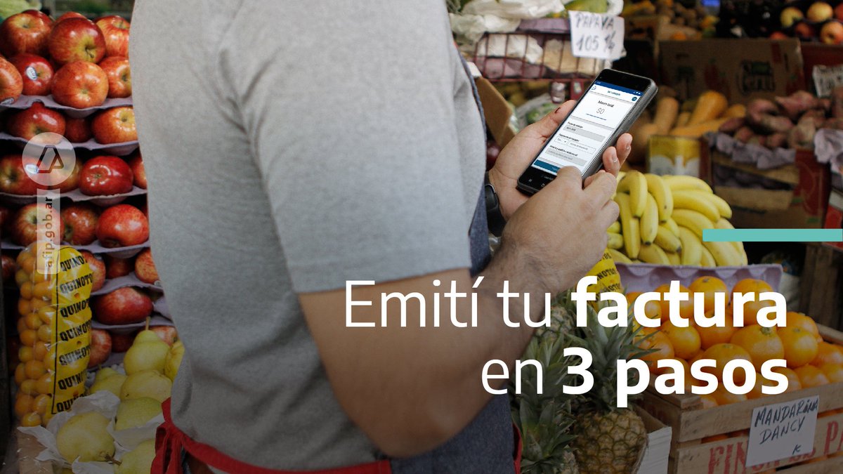ARCA_informa's tweet photo. Logueate con tu CUIT y clave fiscal en https://t.co/EuQ26STB7B y facturá en 3 pasos desde tu celular o computadora. Podés compartir el ticket por mensajería instantánea o correo electrónico. El nuevo #Facturador te permite guardar el historial y consultar los comprobantes emitido https://t.co/2OEYa9Xb3n
