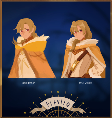 Here are the initial designs for both Elior and Flavien, they both went through a lot of iterations! ⭐

#thelaststargame