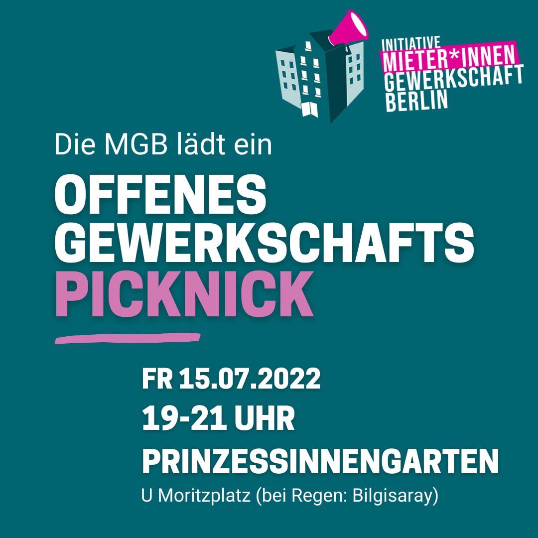 mg_berlin's tweet photo. Im Hochsommer verlegen wir unser monatliches Café nach draußen. Kommt am 15.07. zu unserem offenen Picknick in den Prinzessinnengarten! Bringt gerne etwas mit. 🍰 🍅 🥖 
#MGB https://t.co/XDHEVtkWD9