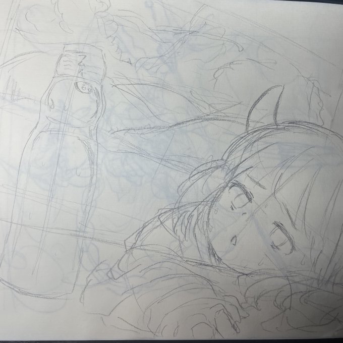#イラスト練習 
暑さとラムネに負けそうなきりたん
魔法を発動するロキシー
の下書き(落書き) 