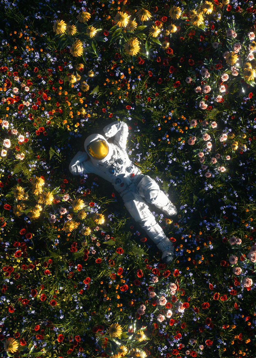 Breathing Slowly in the open sky...
#digitalart #DigitalArtist