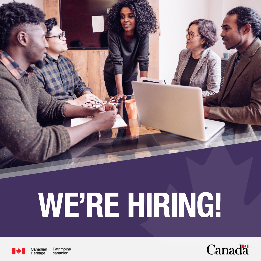 CdnHeritage's tweet photo. Are you passionate by planning activities that encourage Canadians to broaden their knowledge of the country and its history? 📓✍️

We’re looking for people like you for jobs as analysts!

Apply today: https://t.co/y6MAzO9IEb https://t.co/knYKPqNAJS
