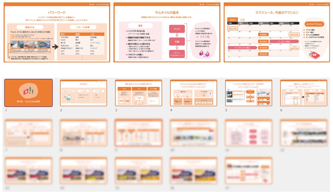 【〆7/10(日)まで】
企業のYouTubeコンサルで使用した資料（外注換算5万円）を解説付きで配布します。

コンサル序盤で着手する、最も重要な「タイトルとサムネ改善」の回です。
知識０のクライアントを手取り足取り導くリアルな現場がのぞき見できます👀

ご希望の方はフォロー＆RT後、リプください🫡