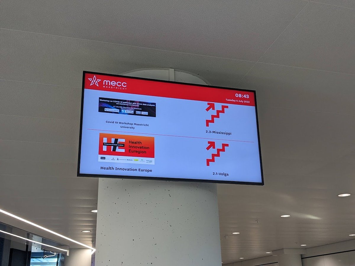 mkutmon's tweet photo. Our 3-day @ZonMw COVID19 workshop on pathway curation and -omics data analysis started today at the #MECCMaastricht. We are excited to welcome participants in Maastricht and online!
@WikiPathways @CovidPathways @MaastrichtU @bigcat_UM @MaCSBio
https://t.co/WadOJq6tl2 https://t.co/HTitp4bP3w