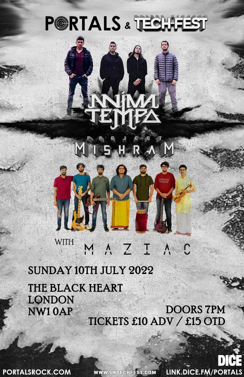 maziacband's tweet photo. Have you got your ticket yet? ๐ https://t.co/lnrpl71yRB
#progressivemetal #progmetal #progmetaluk #techmetal #ukechmetal #uktechfest #techfest #portalsfestival #djent #djentuk #londonmetal #londonmetalgigs #blackheartlondon #maziac #animatempo #projectmishram #uktf #techfam https://t.co/XDLDrT1NmU