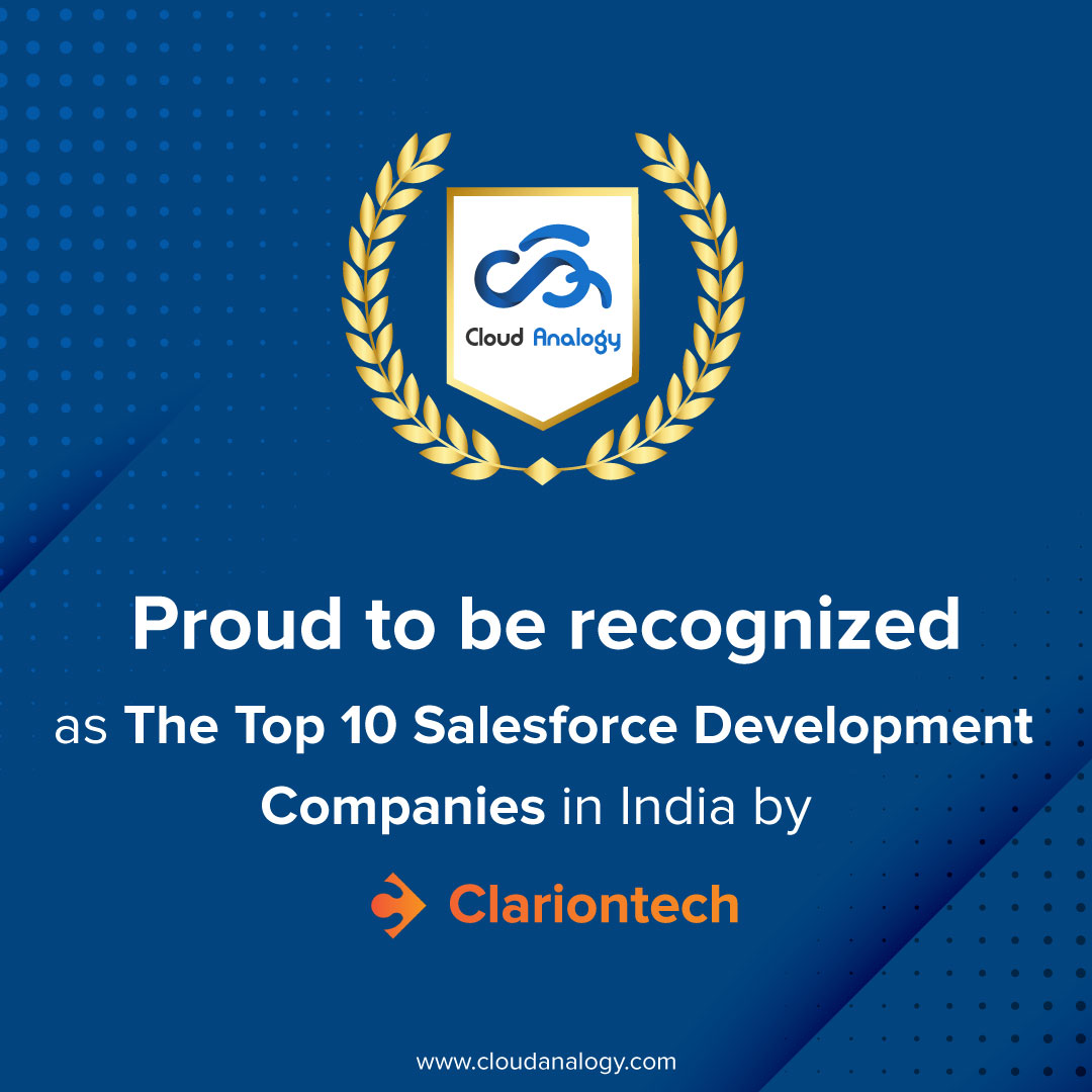 cloudanalogy's tweet photo. Hey!!!! Do you know what?? 😊
We got mentioned as one of The Top 10 Salesforce Development Companies in India by @clarion_technologies .
https://t.co/gznRDx7DSd
#cloudanalogy #clariontech #salesforce #crm #top10 #rank #proudmoment https://t.co/j8wnEgTL1L