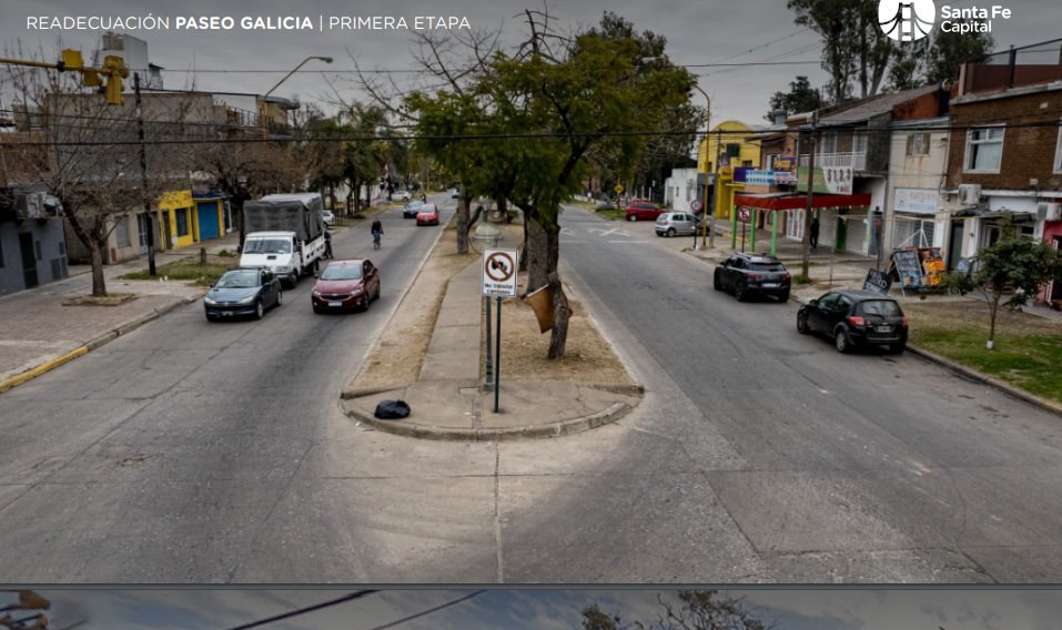mariogaloppo's tweet photo. El Intendente @emiliojaton rubricó hoy el contrato de obra para transformar Avenida Galicia. Colocación de nuevas luminarias, más sectores peatonales, cestos de basura y bancos individuales, bicicleteros y bebederos. https://t.co/QwfB2pzogg