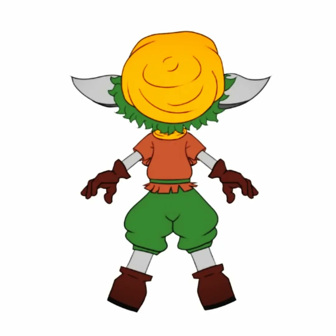 RoAni49's tweet photo. Character I've been working on, Zoni! A kind of gremlin/goblin/fairy like creature from a small (literally) town in the fields between the rivers. With big dreams and a bigger heart, he and his friends go on all sorts of adventures 🧝 https://t.co/yNAArxtJQw