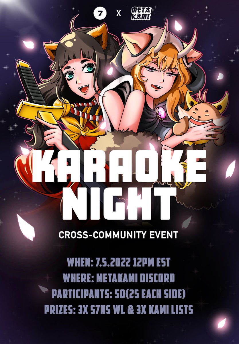 Azami met Beela of @s7nsstation while dining at her favorite spot. 

Calling all brave Void Citizens who'd like to sing with the Lord of Gluttony! 🍔

Join our Discord discord.gg/metakamioffici… and RSVP here: forms.gle/HXt1Tt2M311GbC…!