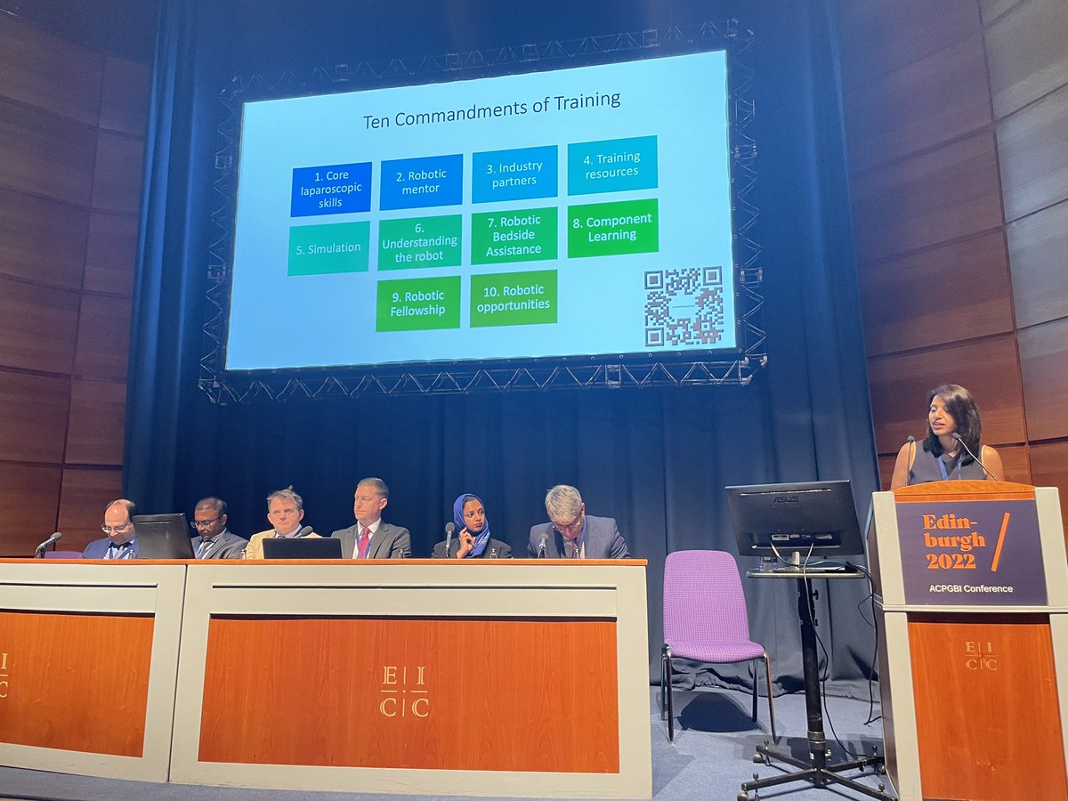 Fadlo Shaban (@shabanfadlo) on Twitter photo <a href="/DeenaHarji/">Deena Harji</a> imparts her wisdom about her 10 commandments of robotic training. #ACPGBI2022 <a href="/DeenaHarji/">Deena Harji</a> imparts her wisdom about her 10 commandments of robotic training. #ACPGBI2022