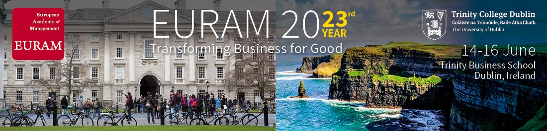 EURAM (@euram_bxl) on Twitter photo #EURAM2023: 48 hours by 7 July, time to prepare topic or symposium proposal for EURAM2023 Conference <a href="/tcddublin/">Trinity College Dublin</a> with theme "Transforming Business for Good". Help SIGs to build their programme for EURAM2023 conference by submitting your proposals here: bit.ly/3LM3q5l /NP #EURAM2023: 48 hours by 7 July, time to prepare topic or symposium proposal for EURAM2023 Conference <a href="/tcddublin/">Trinity College Dublin</a> with theme "Transforming Business for Good". Help SIGs to build their programme for EURAM2023 conference by submitting your proposals here: bit.ly/3LM3q5l /NP