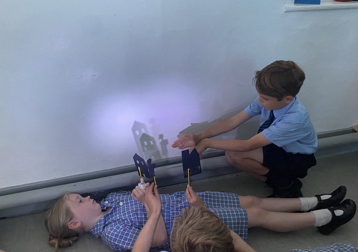 StMargs_Year3's tweet photo. No better way to explore shadows, within our Light unit, than to put on a shadow puppet show! Great understanding of how shadows are formed @StMargaretsPrep! #StMargsScience https://t.co/ozZoDRvKcO