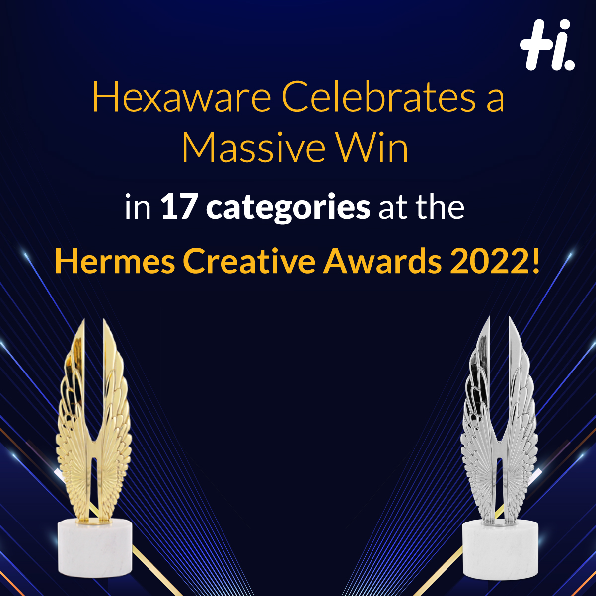HexawareGlobal's tweet photo. Hexaware wins in multiple categories at the Hermes Creative Awards again! At the 2022 Awards, it has won 7 Platinum, 5 Gold &amp; 5 Honorable Mentions. We appreciate the efforts of all the teams who made this achievement possible https://t.co/7Wd00CJs4Y
#BuildThePassion https://t.co/sXgCWIeM6R