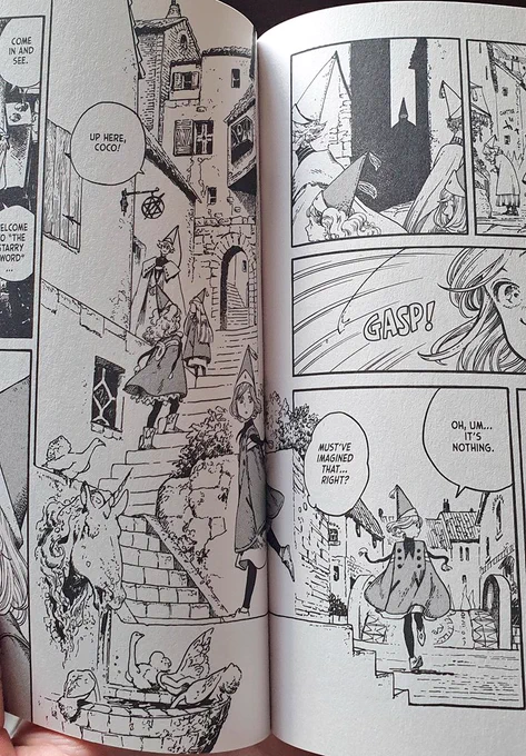 I finally jumped into witch hat atelier and just god damn that panel transition across the pages is so fecking smooth. 
