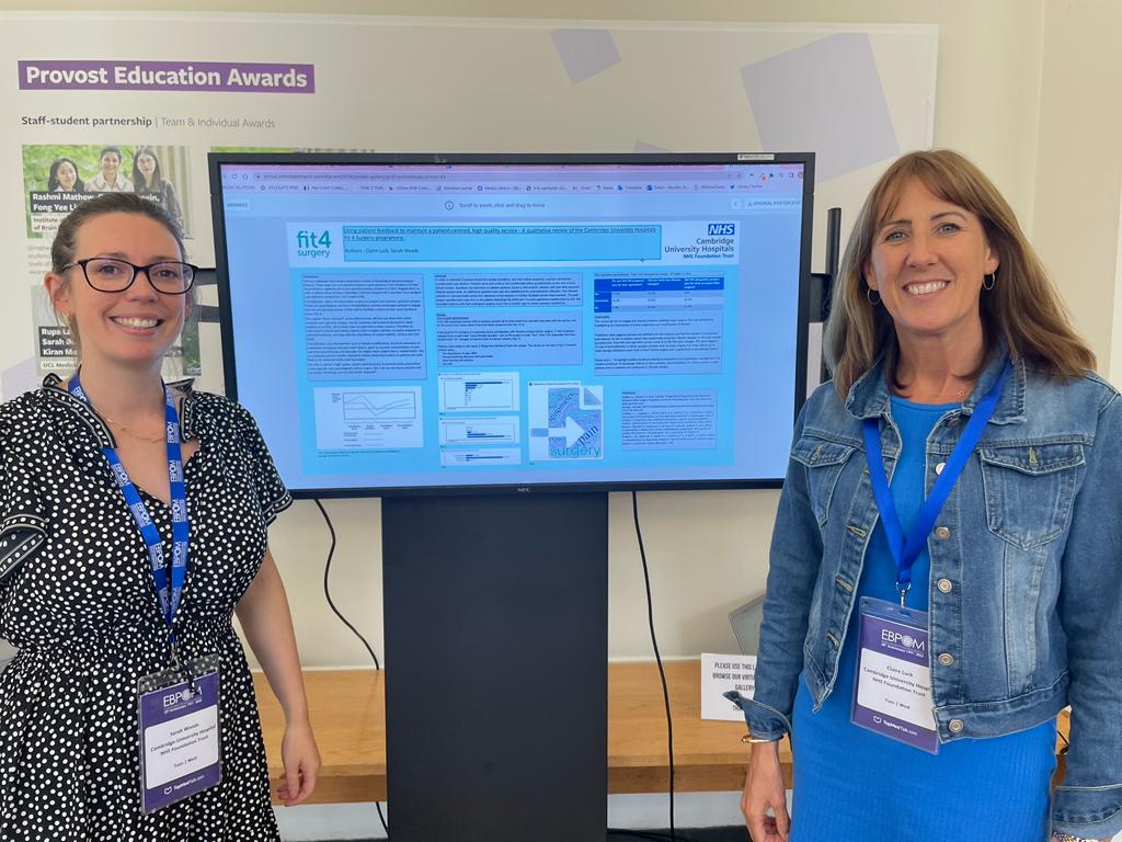 EBPOM 2022 London. <a href="/CUH_NHS/">Cambridge University Hospitals NHS</a>  Poster submission to the EBPOM conference complete! Fit4Surgery team - Patient satisfaction and feedback post session, and surgery. <a href="/claireluck4/">claire luck</a> <a href="/SarahJWoods2/">SarahJWoods</a>