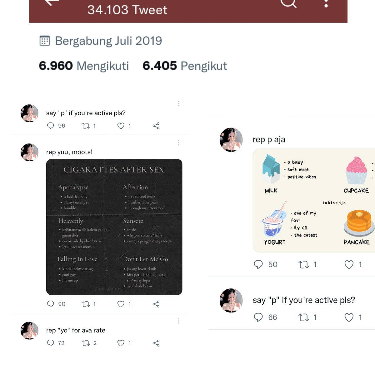 gemlpi's tweet photo. wts acc rp jfb

✔️ rame jb cek likes
✔️ v all
✔️ sb go green
✔️ masuk mt non moots
✔️ bekas 🍣 no proof
✔️ payment via dana

💰 3xx negoable! 

#zonaba #zonauang https://t.co/rZNoBuZZas