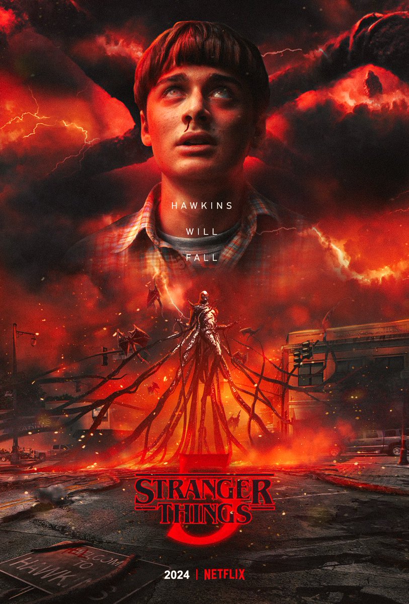 Axel Almirón on X: STRANGER THINGS 5 POSTER FANART