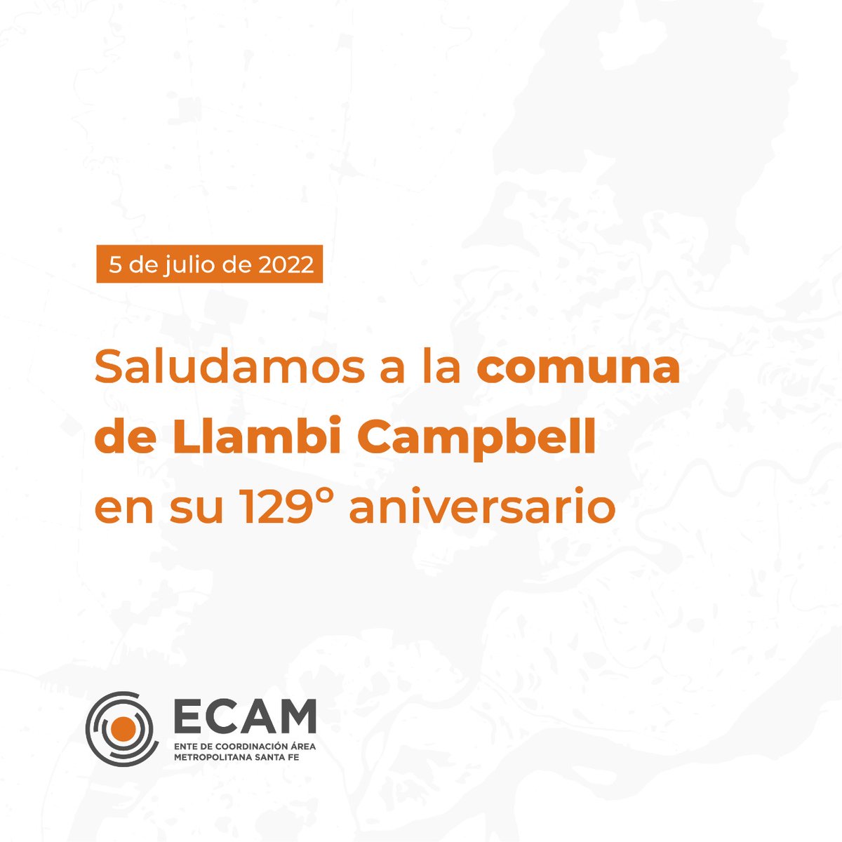 EcamSF's tweet photo. Llambi Campbell está de festejo 

ℹ️ La comuna santafesina que integra el Ente de Coordinación del Área Metropolitana Santa Fe este martes cumple 129 años de su fundación 

📆 Paulino Llambi Campbell, en fecha 5 de julio de 1893, presentó ante el Ministerio de Gobierno una misiva https://t.co/sr7wWYQry7