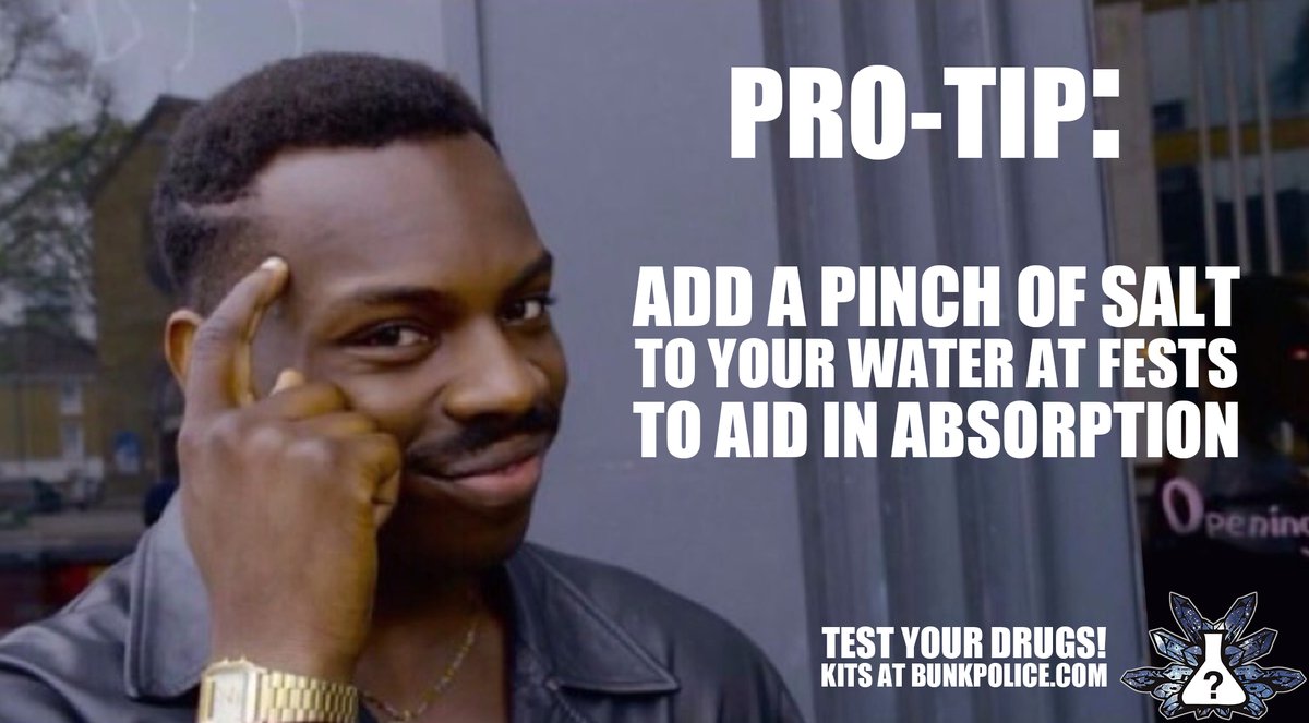 BunkPolice's tweet photo. #protip #harmreduction #savelives #educate #saftey #justapinch #salt #partysafe #festival https://t.co/LYZX3xZ6iO