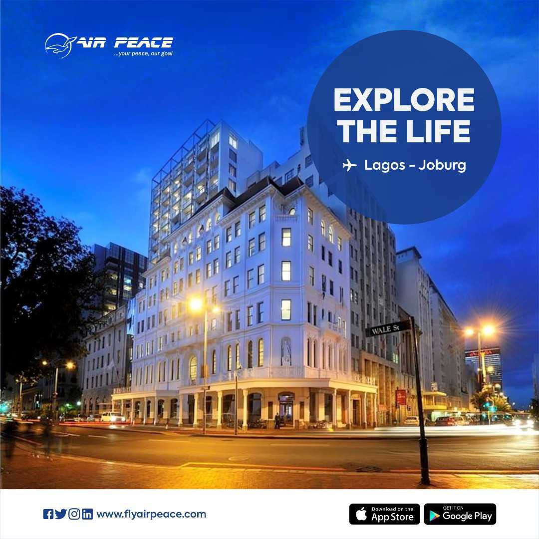flyairpeace's tweet photo. Experience a world of possibilities in South Africa this summer via Air Peace✈️

#BetterDealWithAirPeace #summer #SA #FlyInPeace #johannesburg #joburg https://t.co/VW4SnawQnb