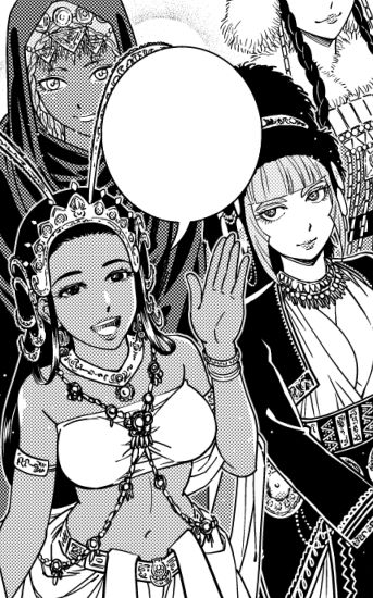 新連載『星天のオルド タルク帝国後宮秘史』第2話を制作中。
三つの大陸を統べるタルク帝国の後宮には様々な人種・民族の美女たちが集められているのです♪
作画は非常にたのしんどい😅