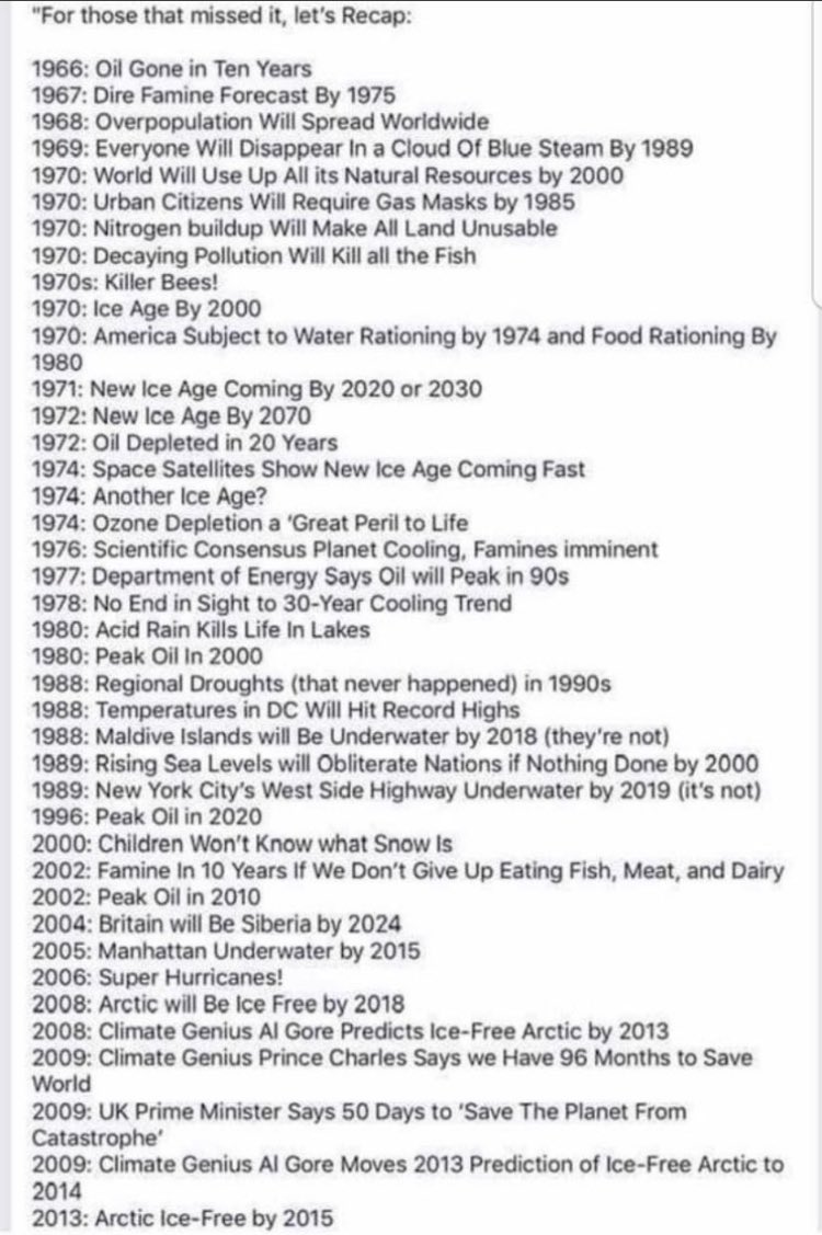 Chicago_Rosie's tweet photo. @BethConcaugh @midgetwrestler3 The sky is falling!  The sky is falling!  
We've heard about "Global warming" "Climate change" for decades.
The world didn't end, wasn't flooded, didn't dry up - none of those things happened yet you're still yapping about it like it did
What's wrong with you? #SoftBrain https://t.co/DK2qYuiEyX