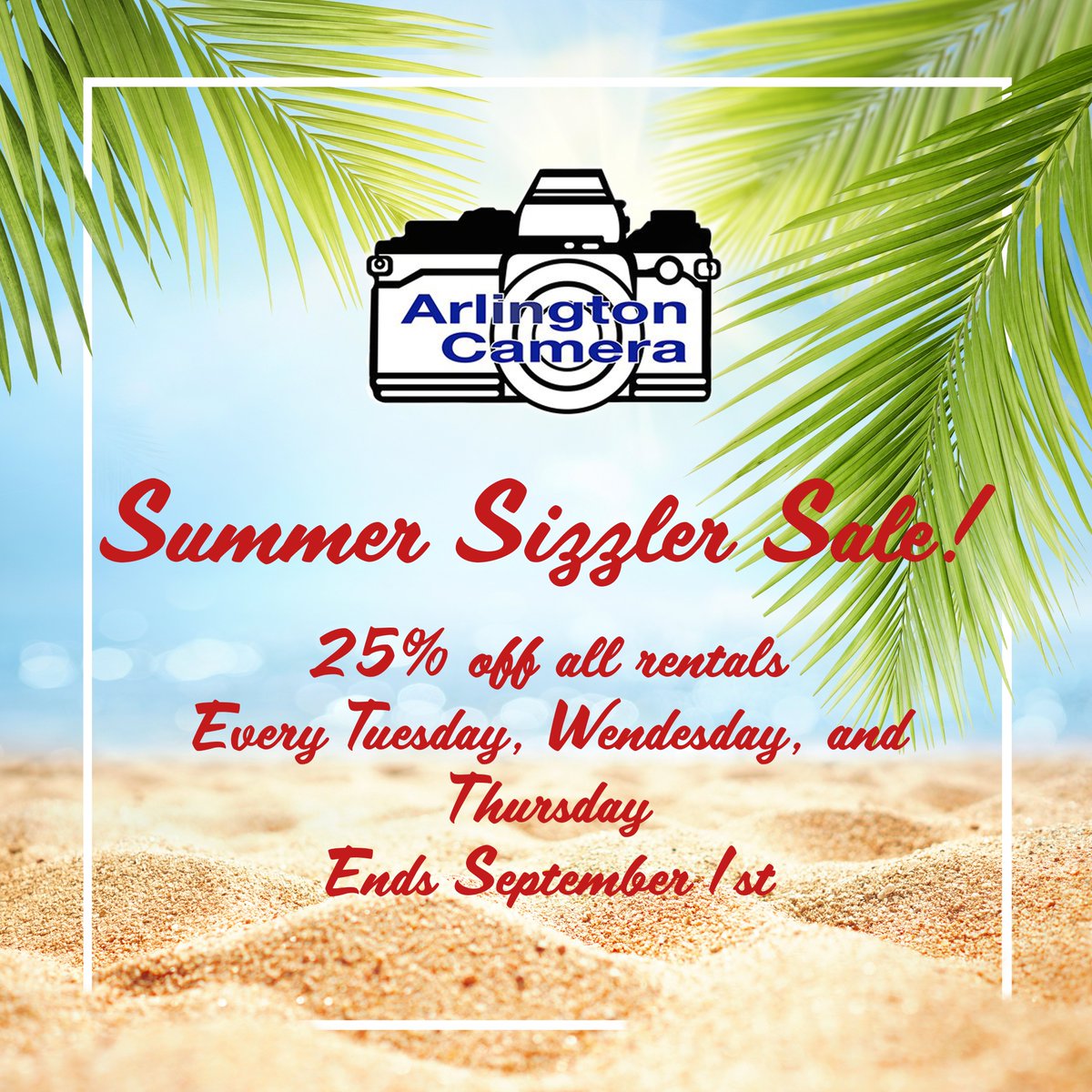 Looking to rent some gear for your next shoot? We've got a sweet deal for you this summer! From now until September 1st, use promo code "Summer" at acirental.com to get 25% off every Tuesday, Wednesday, and Thursday that you rent!