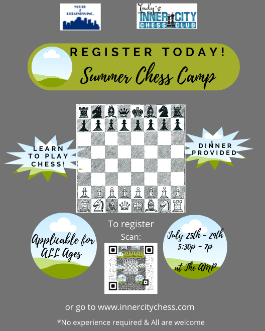 Inner_CityChess's tweet photo. Register today, for this year's Summer Chess Camp. Join us July 25th - 29th for a week of fun, learning, and engaging chess instruction. If you have any questions or would like to register, go to https://t.co/LqiJUpImWP! https://t.co/iEPfYdLK6B