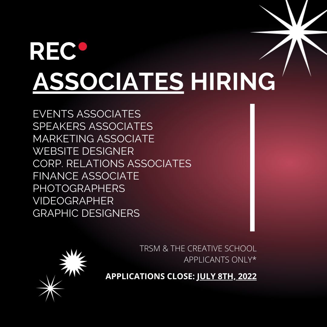 REC_Toronto's tweet image. 📢 It’s that time of the year again! #REC23 is hiring associates in ALL departments. 🎭 If you’re interested in the Entertainment, Communications and Media Industries, use the following link to apply! 🎥

lnkd.in/ga7eBfsS

Applications close on July 8th at 11:59pm.⏳