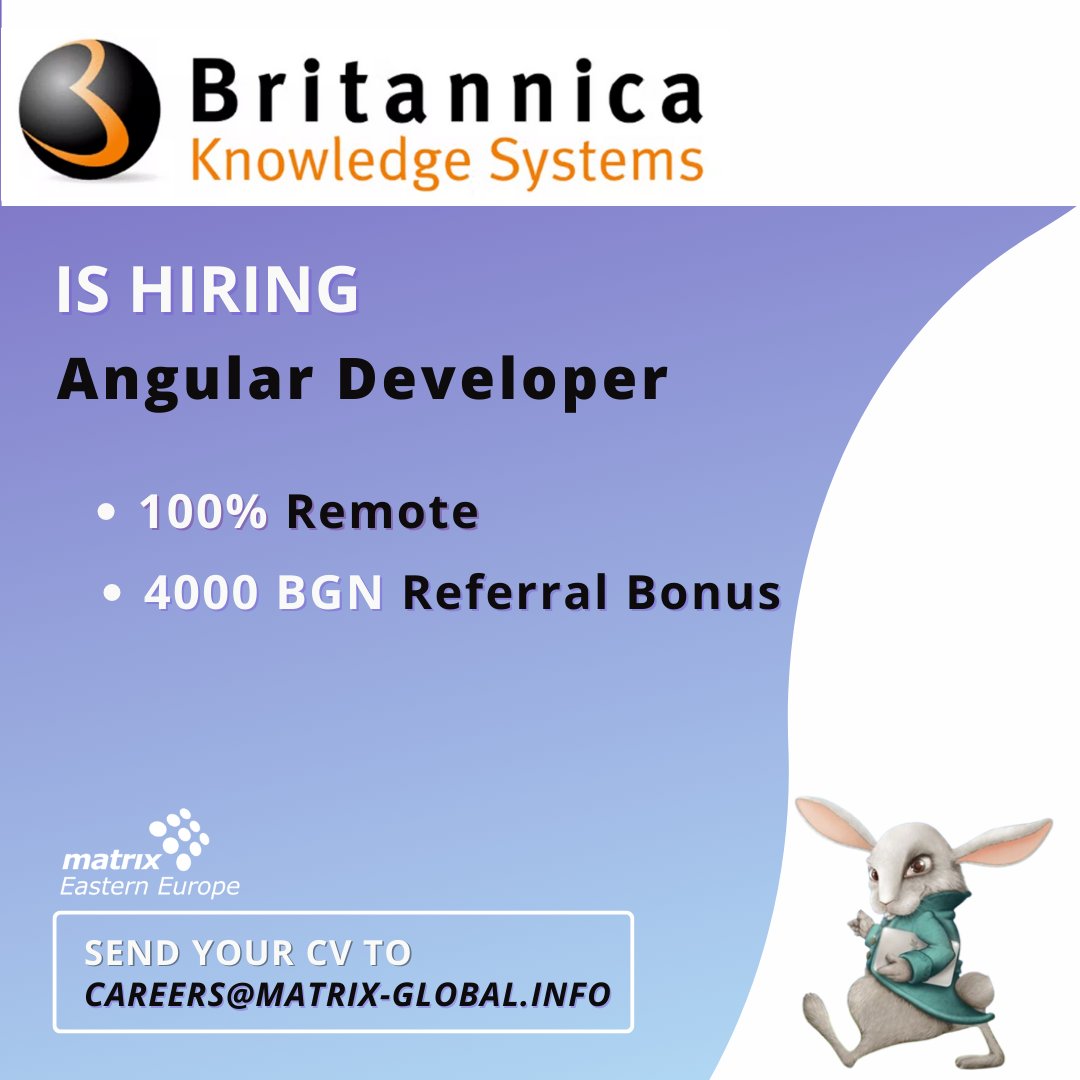 matrixglobalbg's tweet photo. Are you a person with passion for good design and well-built software?
Then this is the perfect long-term stable opportunity for you!

Apply now: careers@matrix-global.info 📩

If you know someone who'd be a good fit, grab a bonus by sending their CV: referral@matrix-global.info https://t.co/3ksrShLSmF