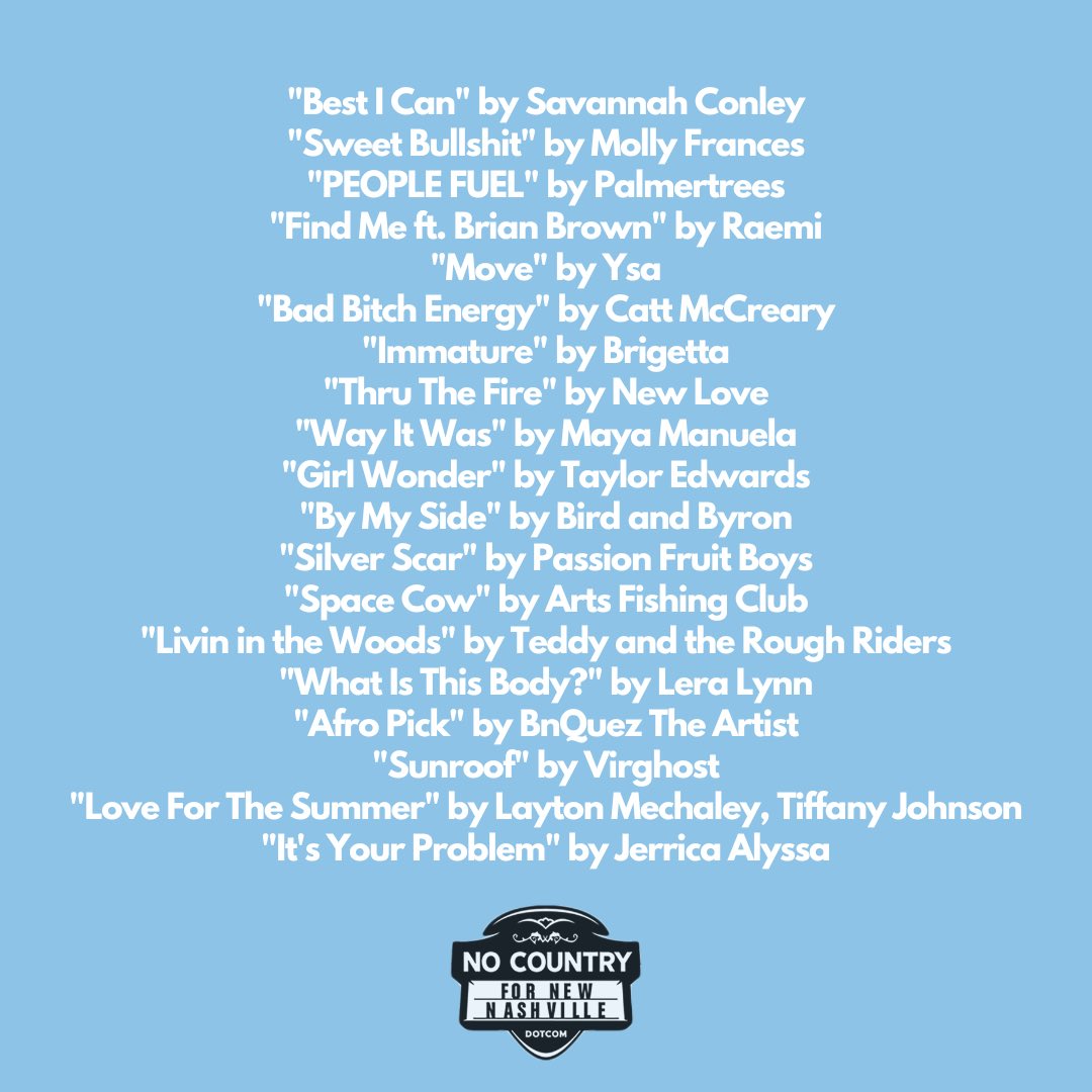 No Country For New Nashville (@nocountrynash) on Twitter photo .<a href="/savannah_conley/">Savannah Conley</a>’s sound is absolutely BLOOMING on new EP 𝘽𝙚𝙨𝙩 𝙄 𝘾𝙖𝙣 💐 Hit play on our Nashville playlist ft. her + <a href="/itsraemi/">raemi ✰</a> <a href="/worldofbrown/">brian brown</a> <a href="/BrigettaA/">Brigetta</a> <a href="/ArtsFishingClub/">ArtsFishingClub</a> <a href="/TaylorEdwards/">taylor edwards</a> <a href="/therealvirghost/">TheRealVirghost</a> & more!
🎧 spoti.fi/3aq79EP .<a href="/savannah_conley/">Savannah Conley</a>’s sound is absolutely BLOOMING on new EP 𝘽𝙚𝙨𝙩 𝙄 𝘾𝙖𝙣 💐 Hit play on our Nashville playlist ft. her + <a href="/itsraemi/">raemi ✰</a> <a href="/worldofbrown/">brian brown</a> <a href="/BrigettaA/">Brigetta</a> <a href="/ArtsFishingClub/">ArtsFishingClub</a> <a href="/TaylorEdwards/">taylor edwards</a> <a href="/therealvirghost/">TheRealVirghost</a> & more!
🎧 spoti.fi/3aq79EP